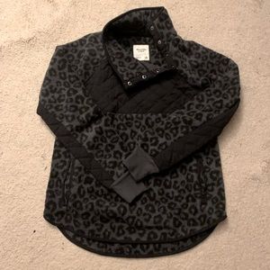 Abercrombie & Fitch Asymmetrical Snap Up Fleece